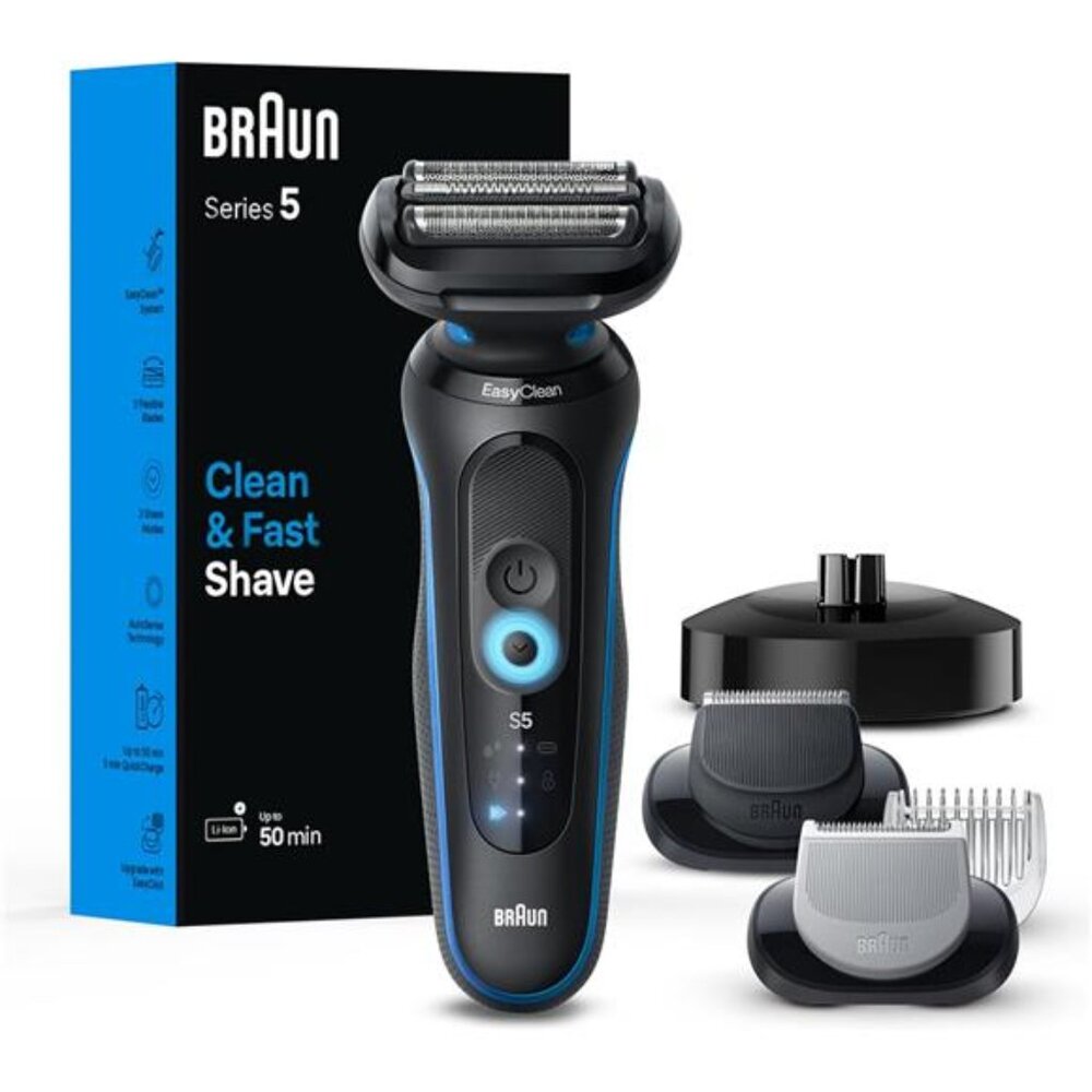 Electric Shaver for Men, Series 5 5150cs, Wet & Dry Shave, Turbo Shaving Mode